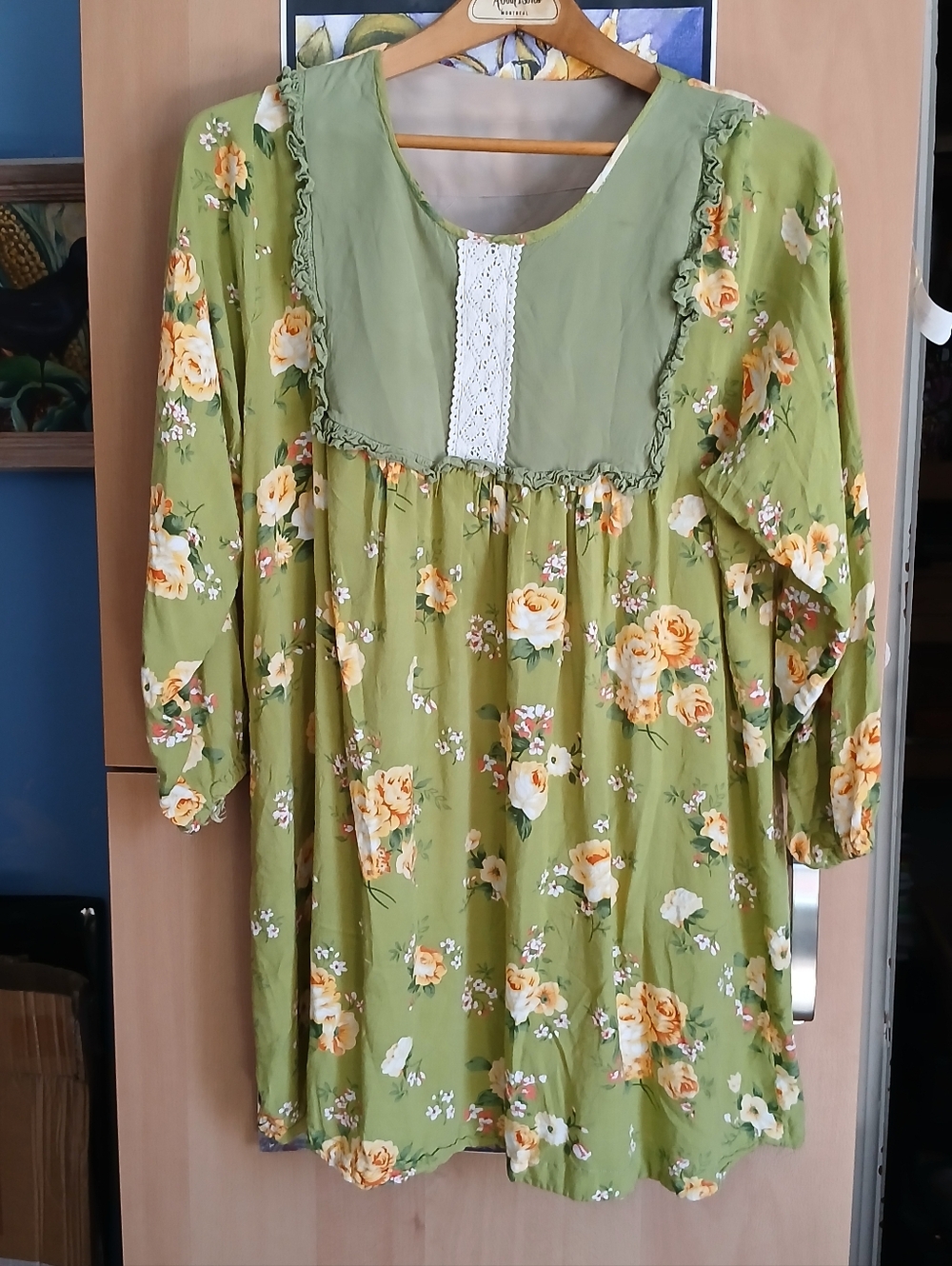 Vinrage Boho Style Handmade XL Blouse